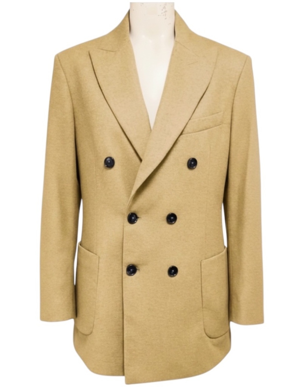 CIRCOLO 1901 TAN CACHEMIRE MONOCHROME 'MASCULINE' JACKET